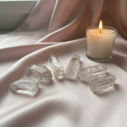 Set of clear crystal points 