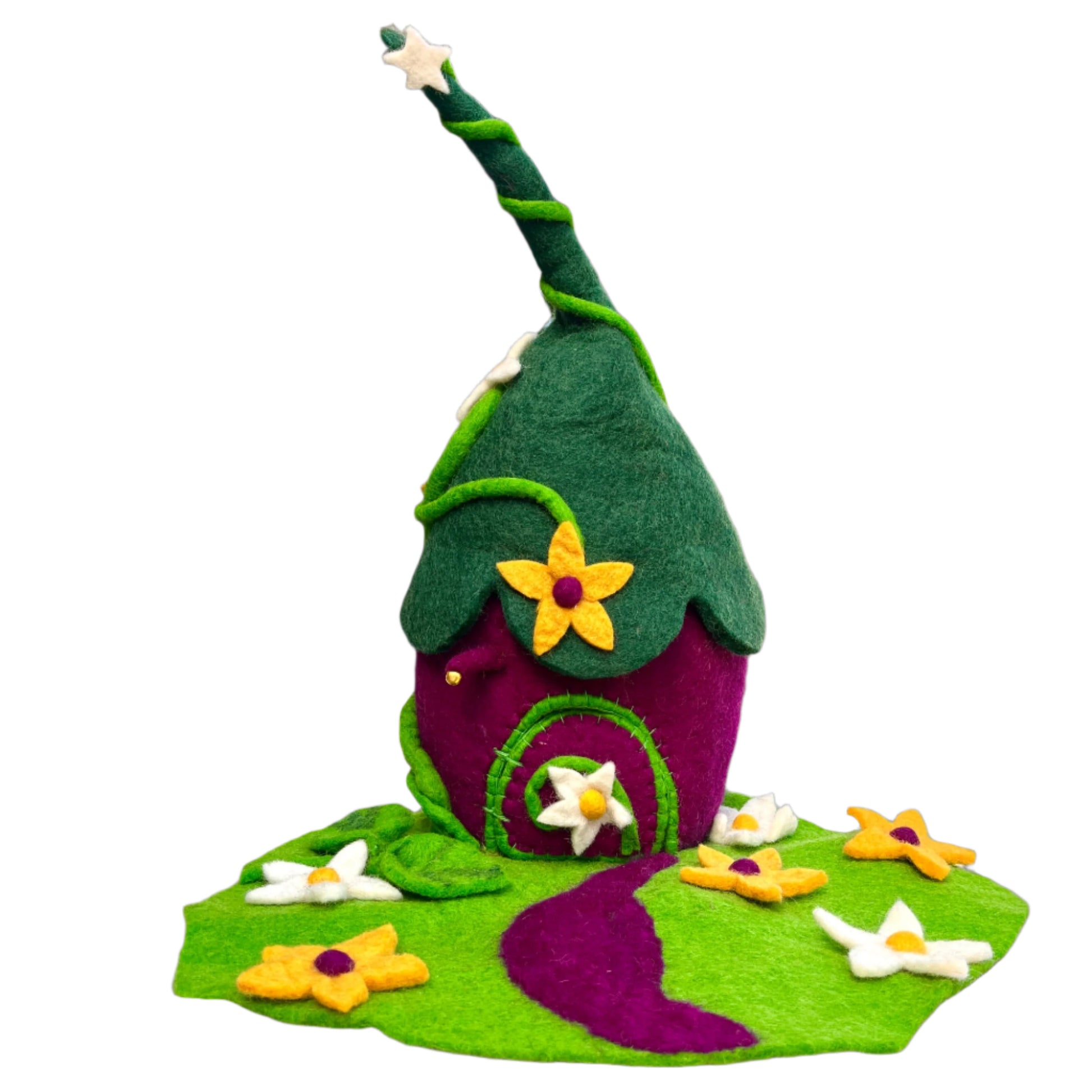 felt fairy house - The crescent moon
