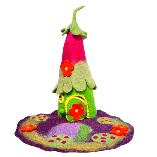 felt fairy house