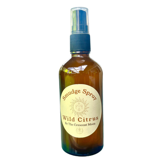 Bottle of 'Smudge Spray Wild Citrus' 