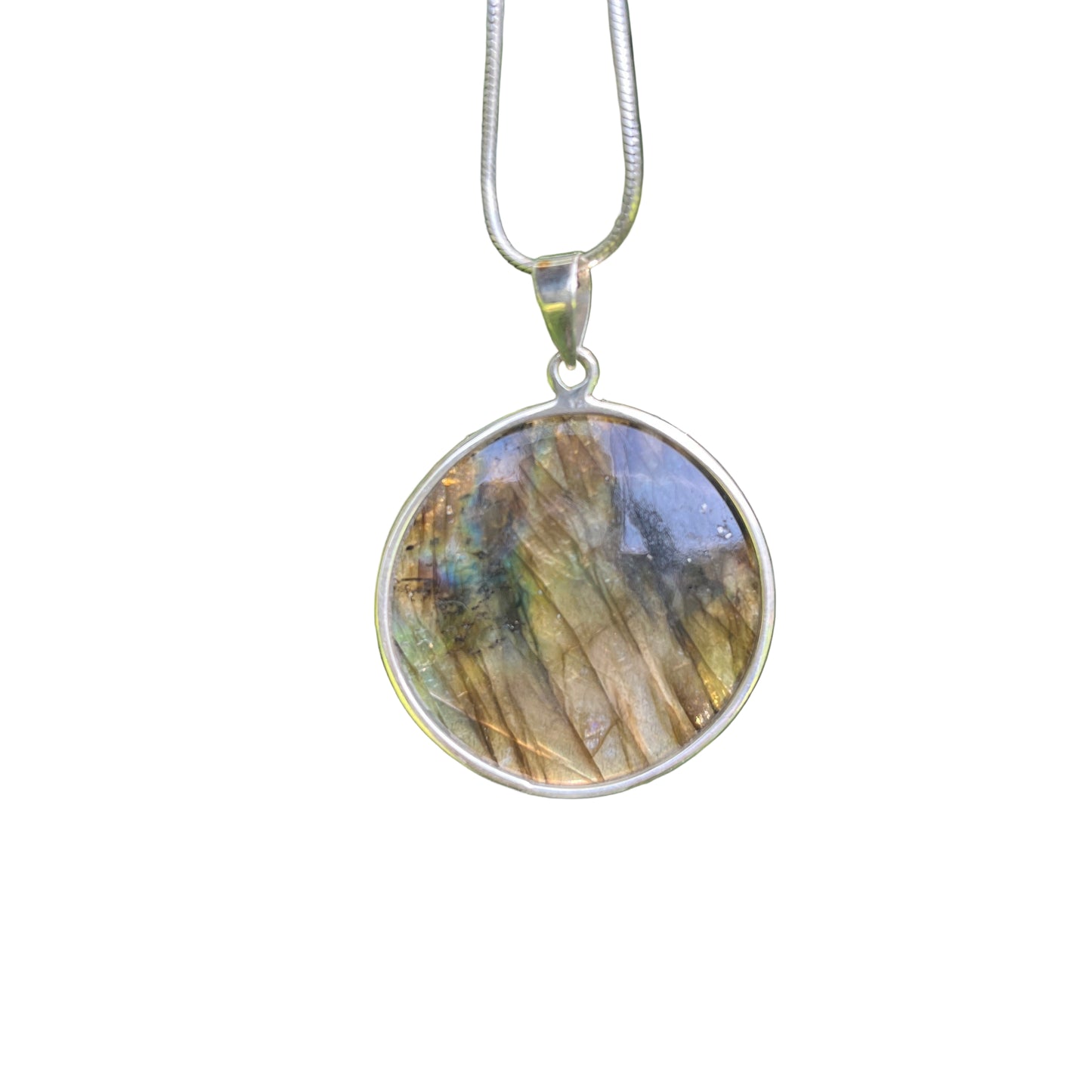 Sterling Silver Labradorite Pendant