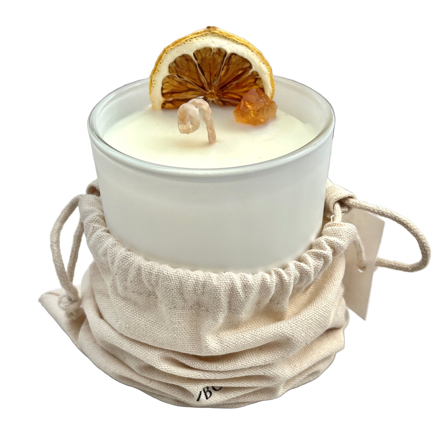 Citrine Crystal Candle - Abundance and Prosperity