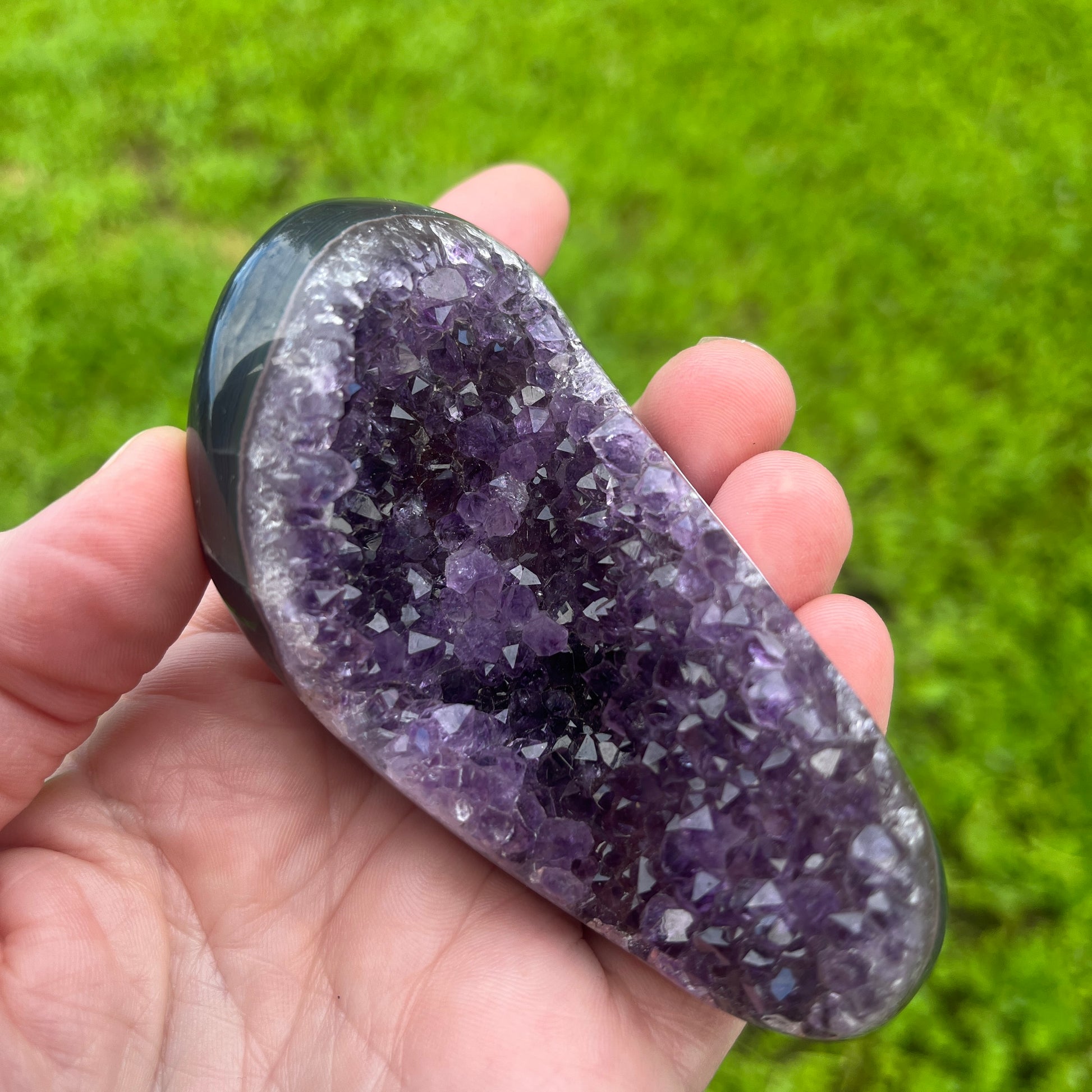 Amethyst Geode on stand | Natural Healing Crystals - The Crescent Moon
