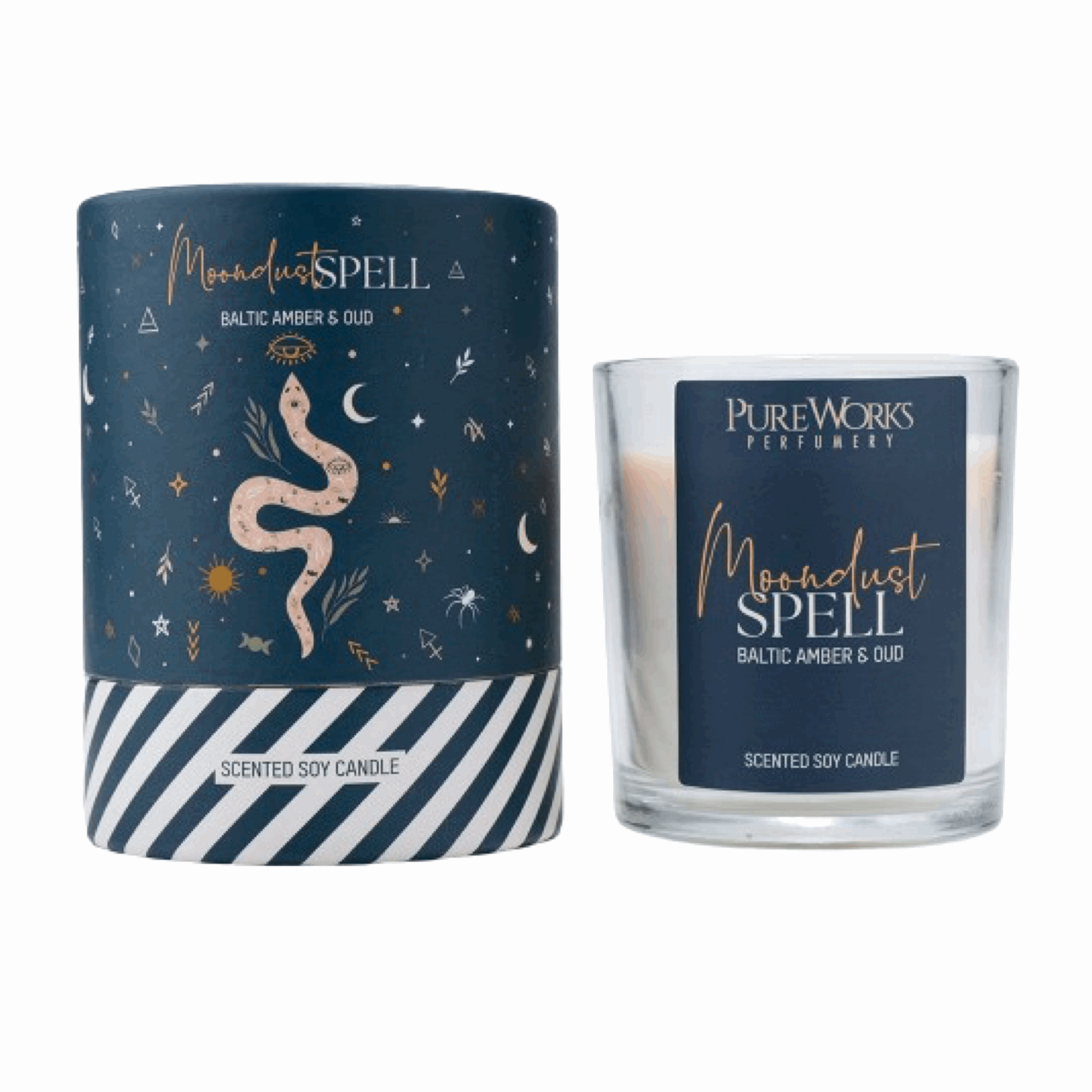 Moon dust spell soy candle