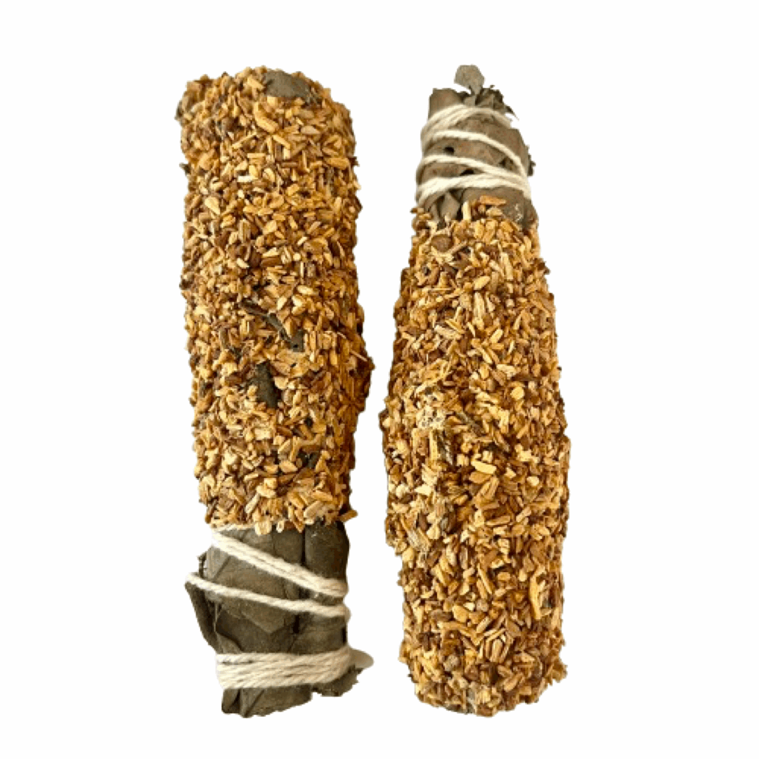 eucalyptus and palo santo smudge stick