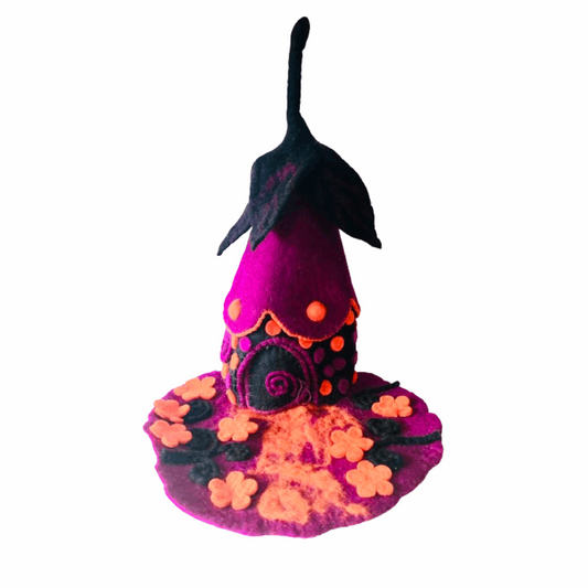 Felt Fairy House The Witches House - The Crescent Moon