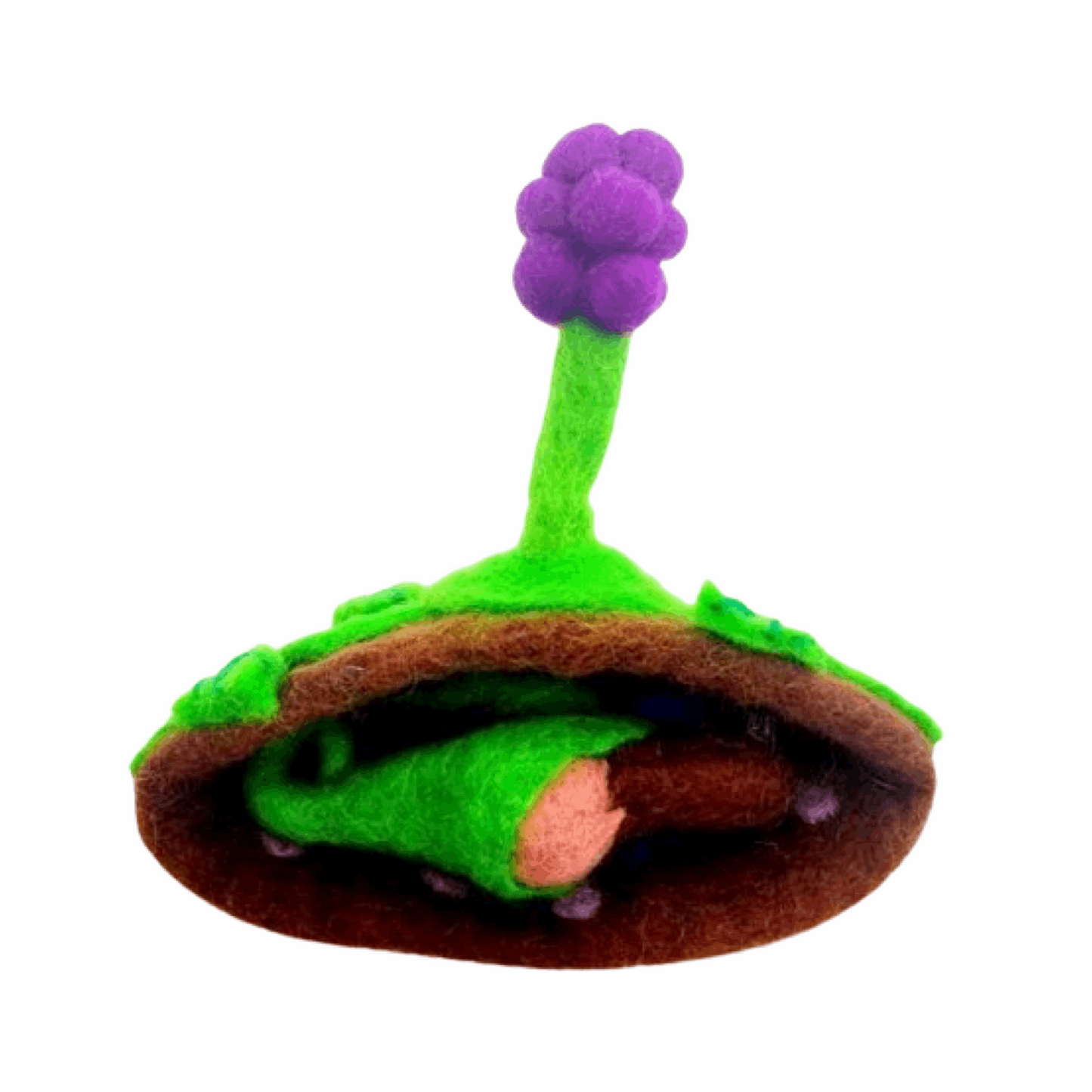 Felt fairy house gnome home