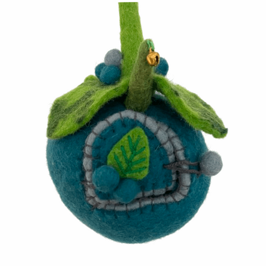 Felt fairy Pod Blue - The Crescent Moon