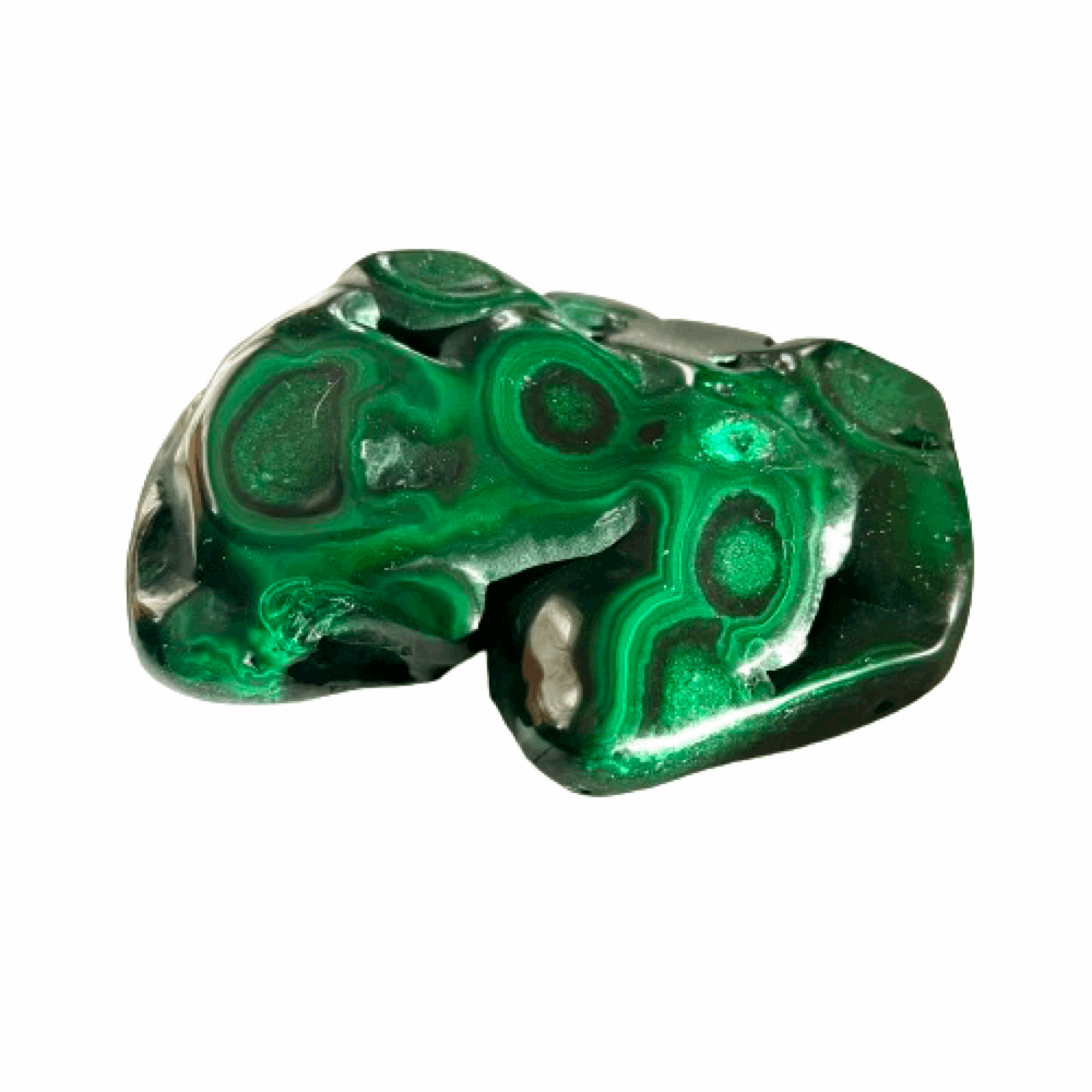 Polished Malachite crystal