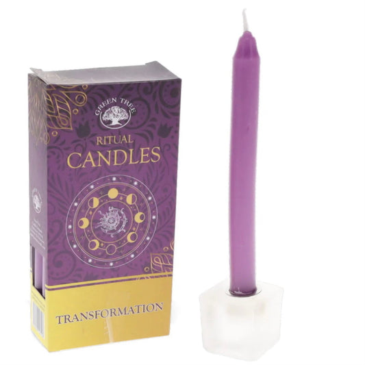 Purple spell candles