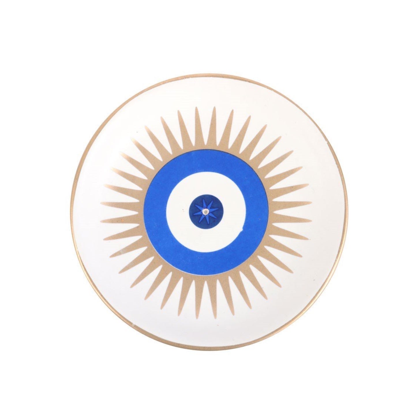 Ceramic Incense Holder - Evil Eye - The Crescent Moon