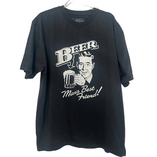 Funky Pre Loved T shirt - Beer! Mans Best Friend