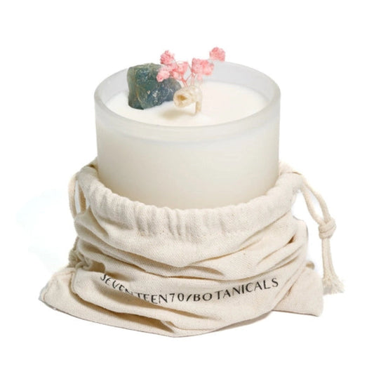 Tree Agate Crystal Candle - Positive Vibes