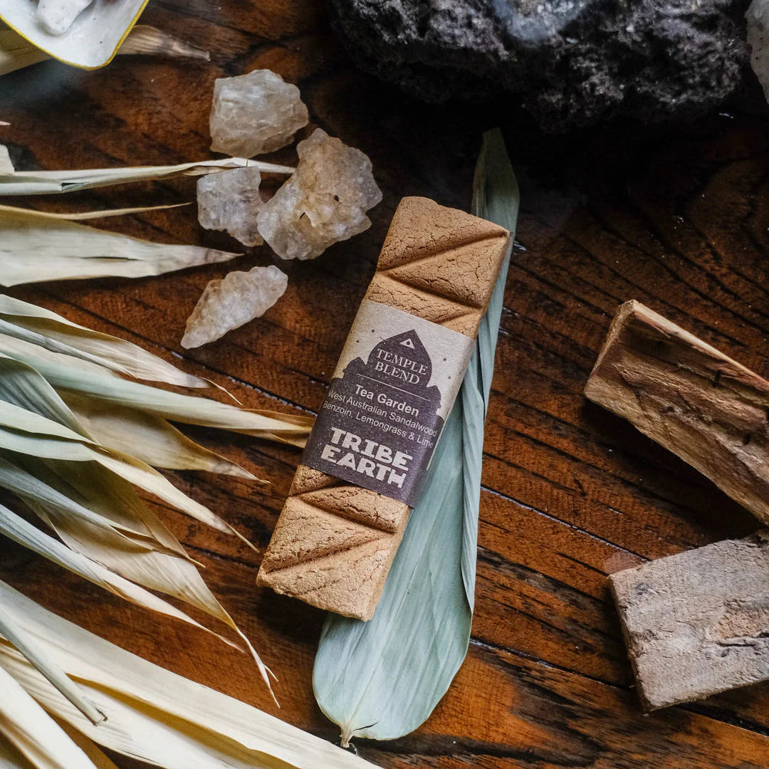 Sandalwood & Citrus Incense (Tea Garden Temple Blend) - Tribe Earth