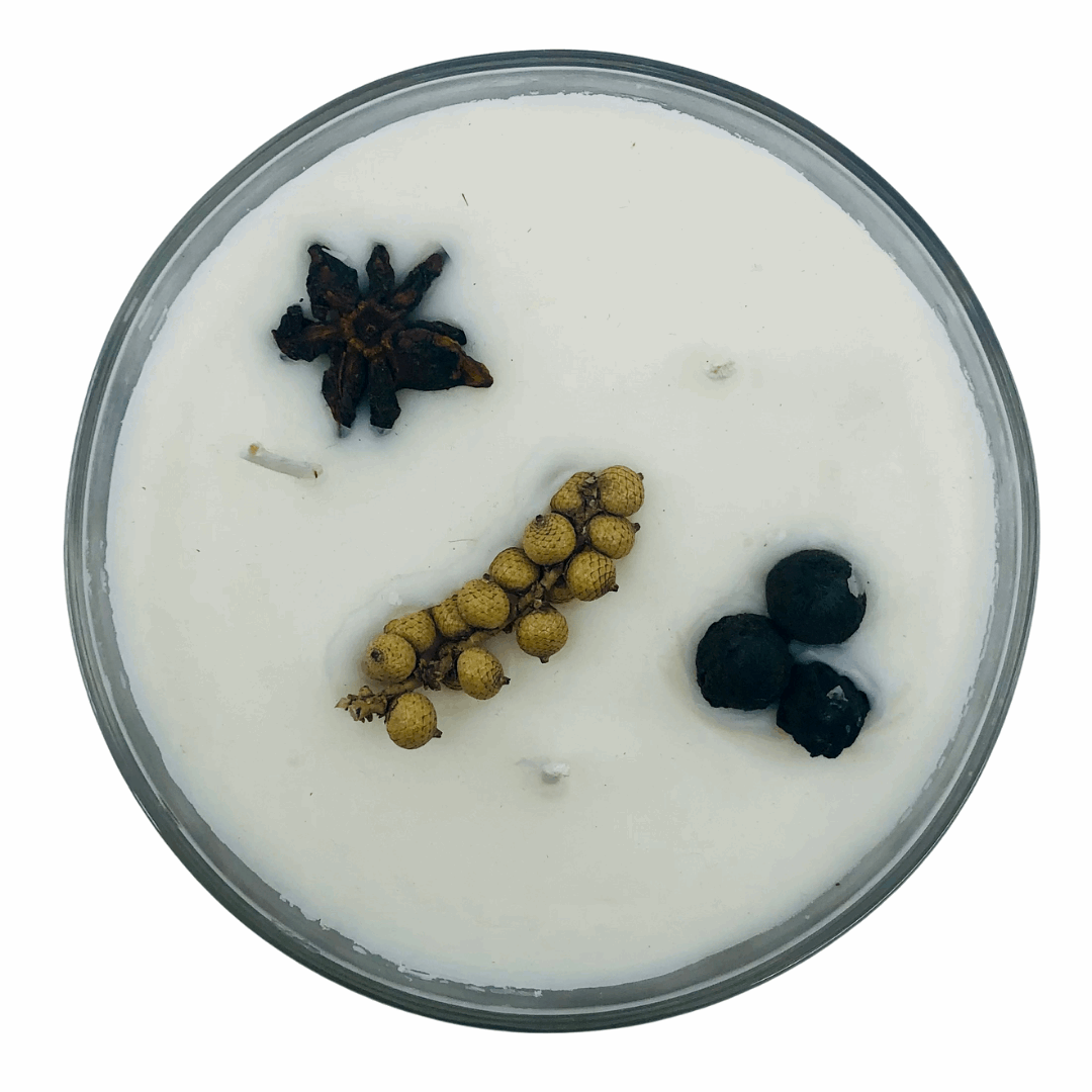 Natural soy candle berry aroma