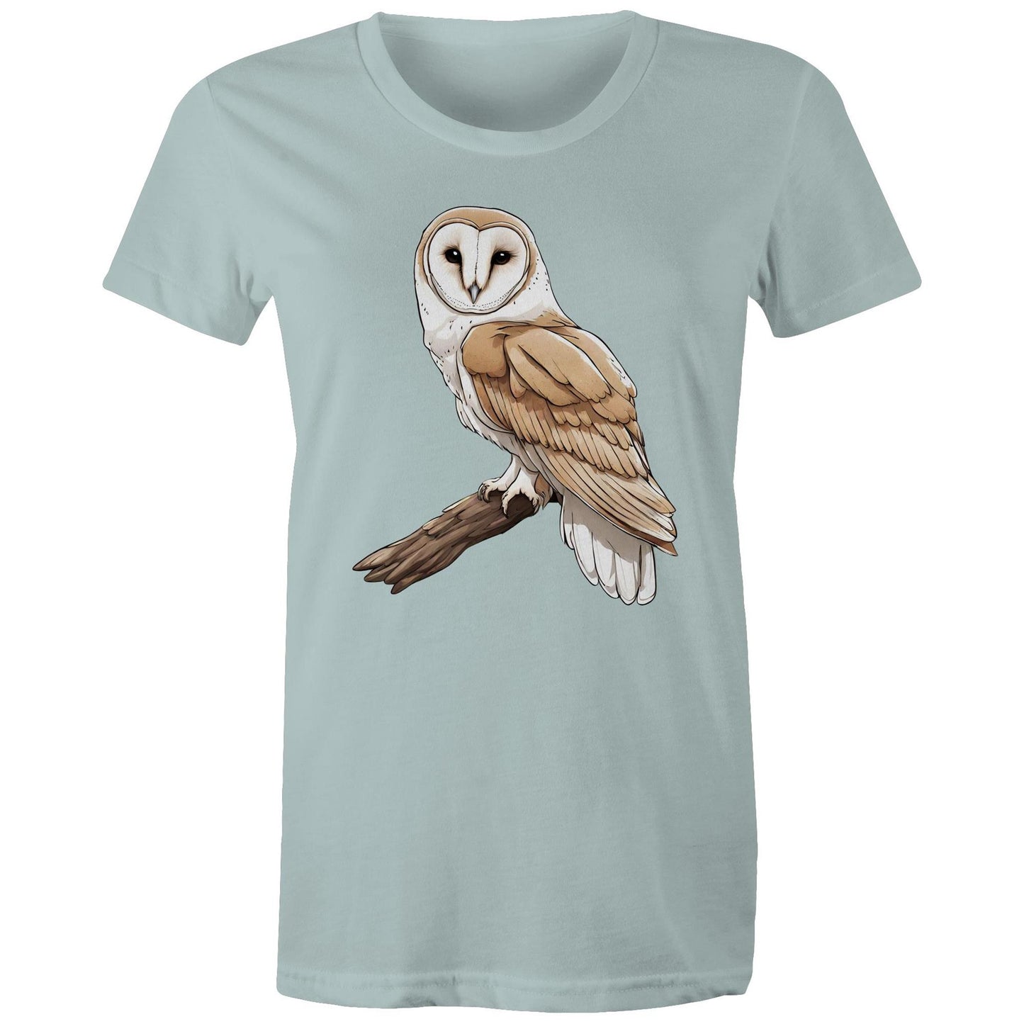 Women's Earthfolk Printed T shirt - Barn Owl