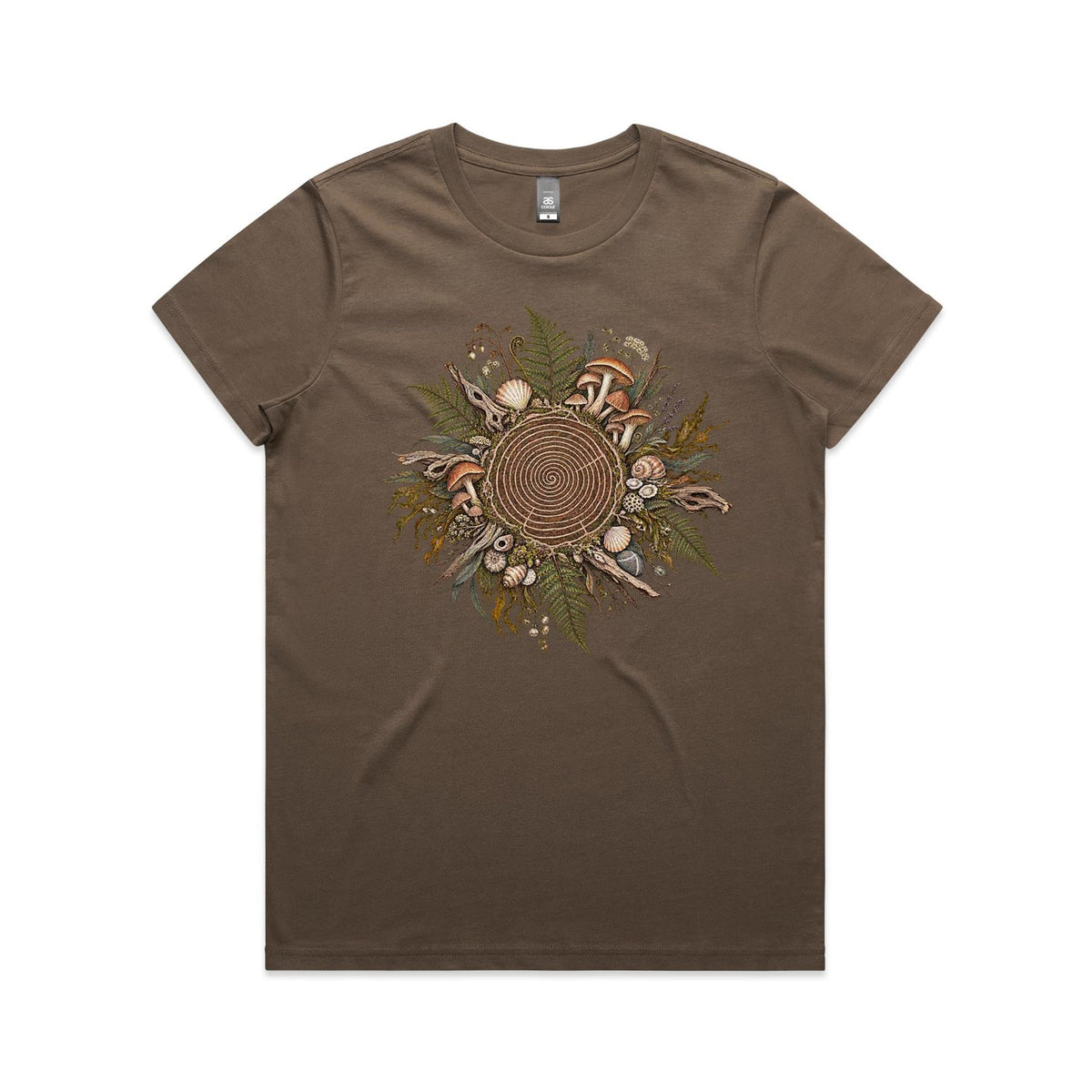 Women's Living Spiral Graphic T-Shirt | Earthfolk Nature T-shirts