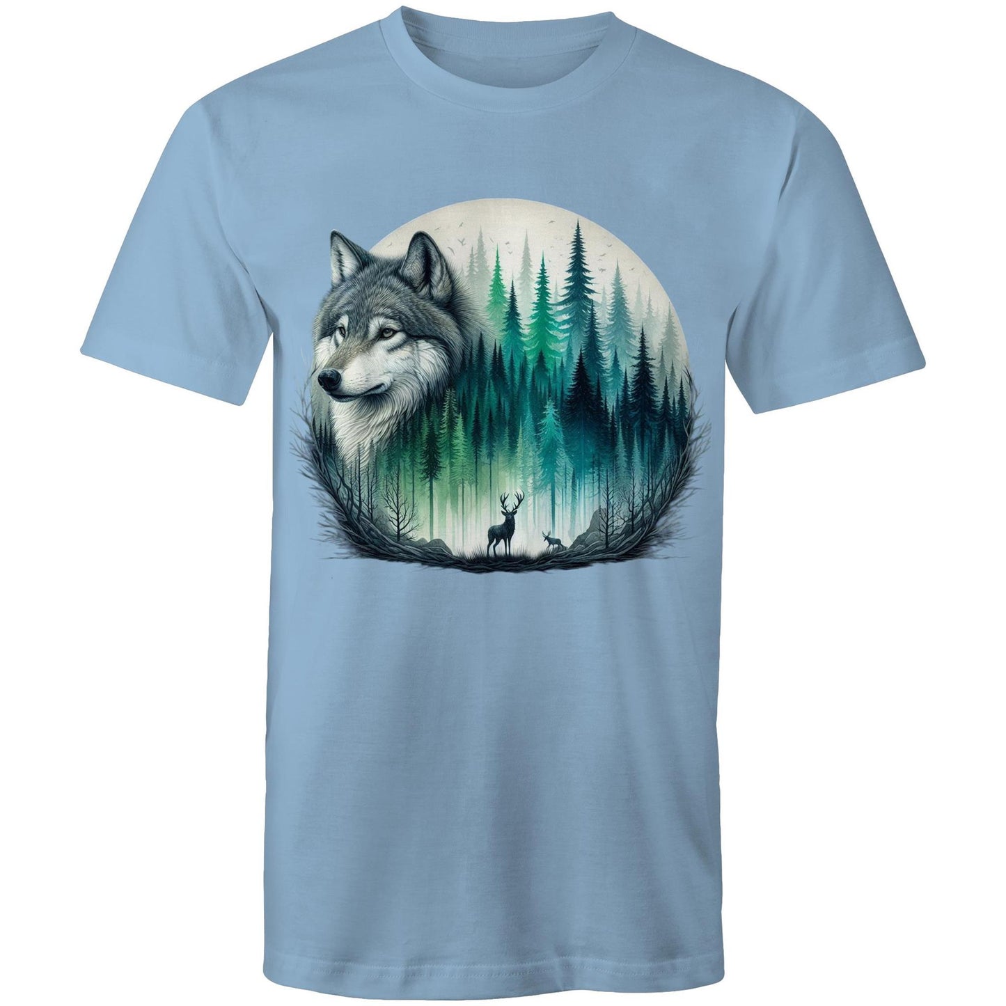 Men's Earthfolk T shirt - Wolf Landscape