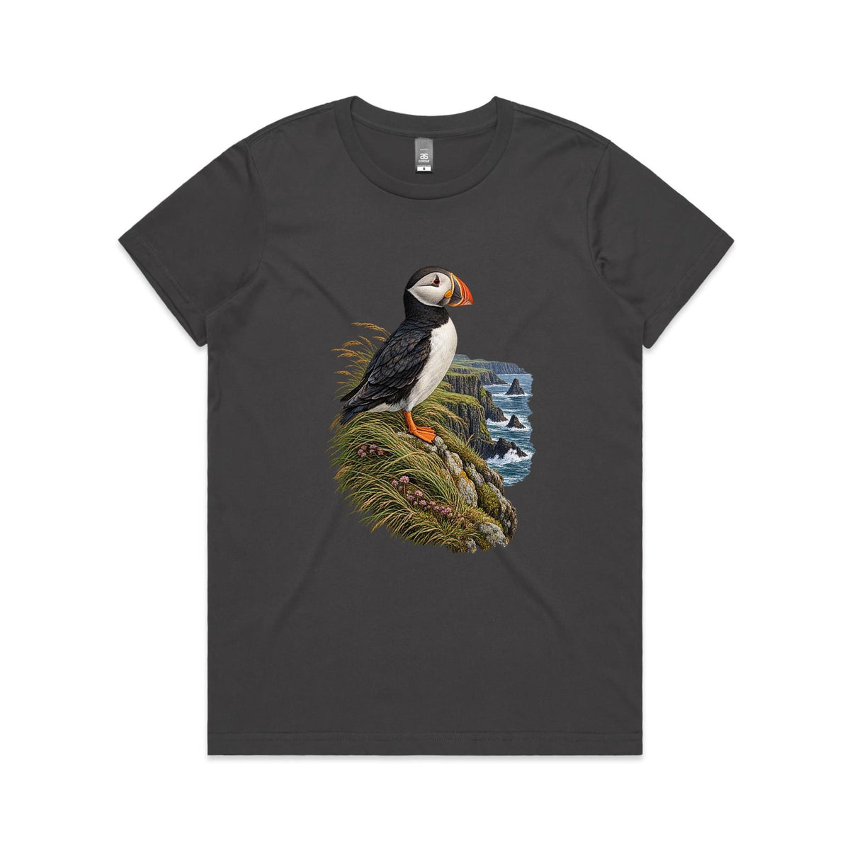 Women's Puffin Coastal Graphic T-shirt | Earthfolk