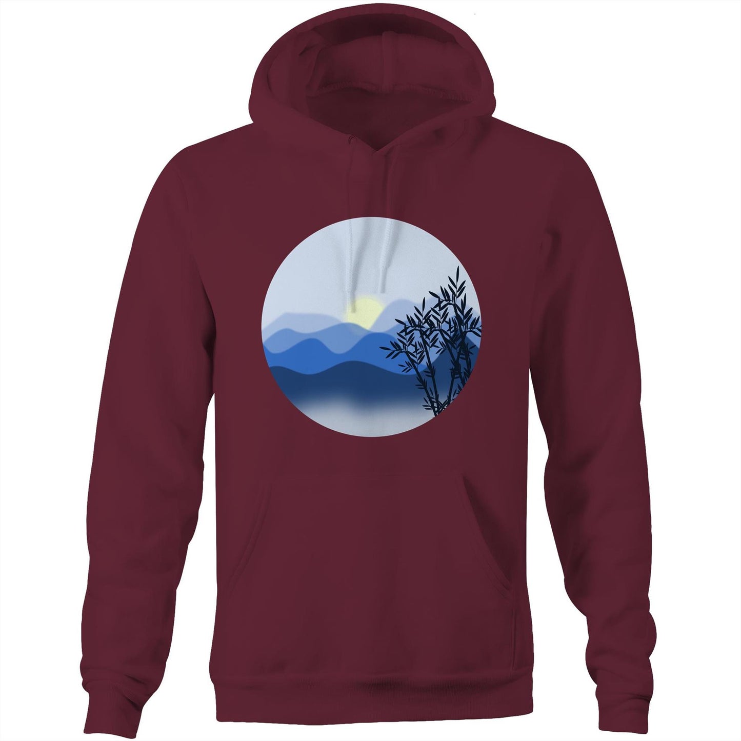 Unisex Earthfolk Hoodie - The Blue Mountains - The Crescent Moon