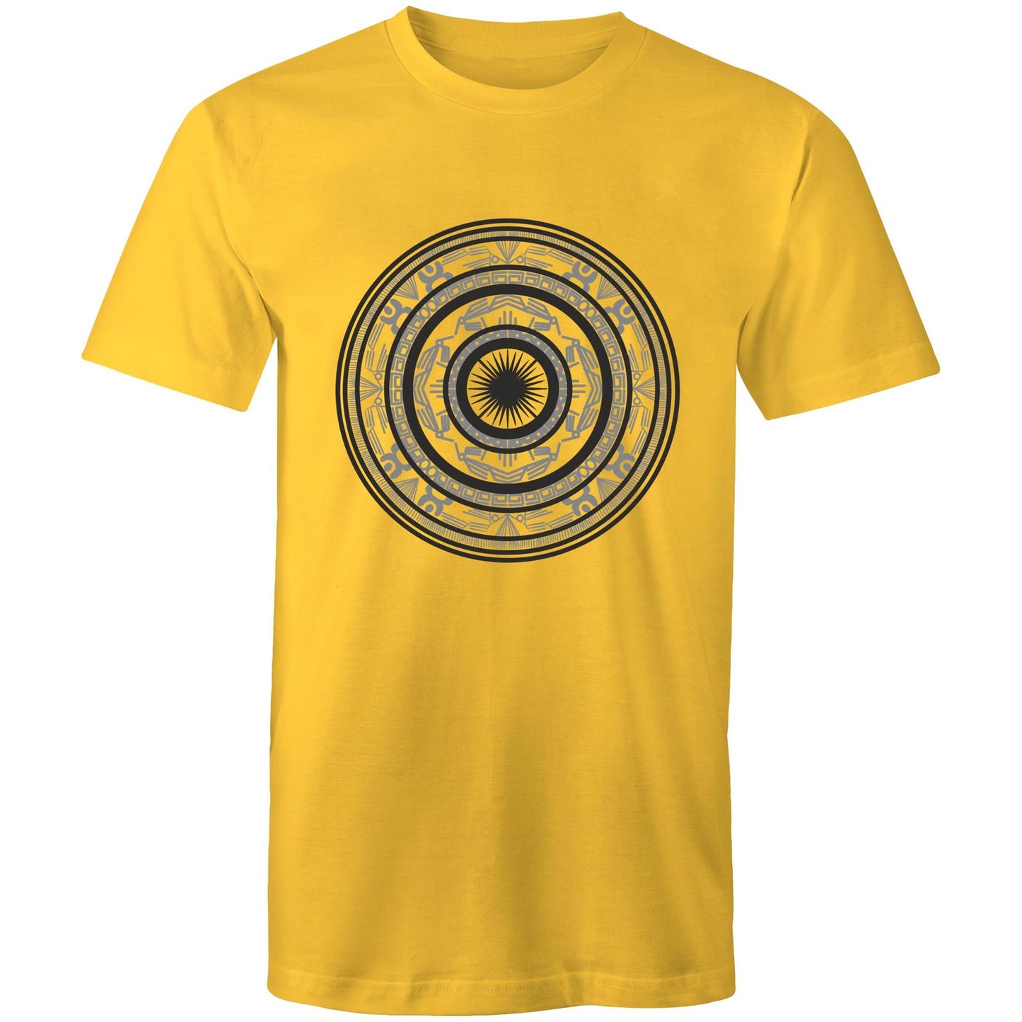 Men's Earthfolk T shirt - Totem Drum - The Crescent Moon