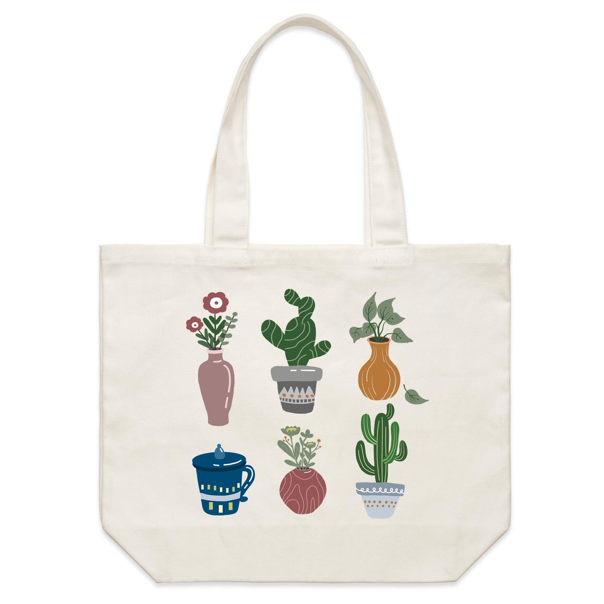 Earthfolk Canvas Tote Bag - Plant Lovers - The Crescent Moon