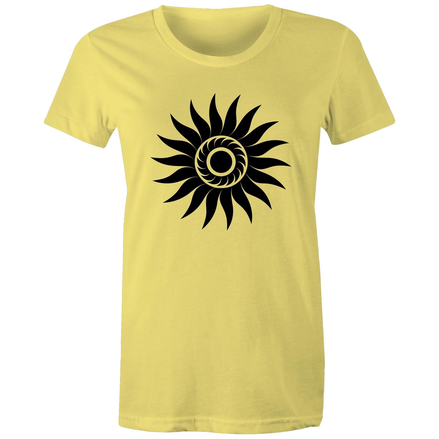 Women's Earthfolk T shirt - Spiral Sun