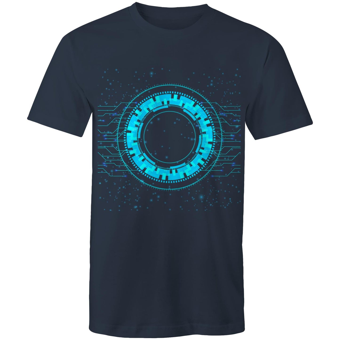 Men's Earthfolk T shirt - Reality of Technology - The Crescent Moon