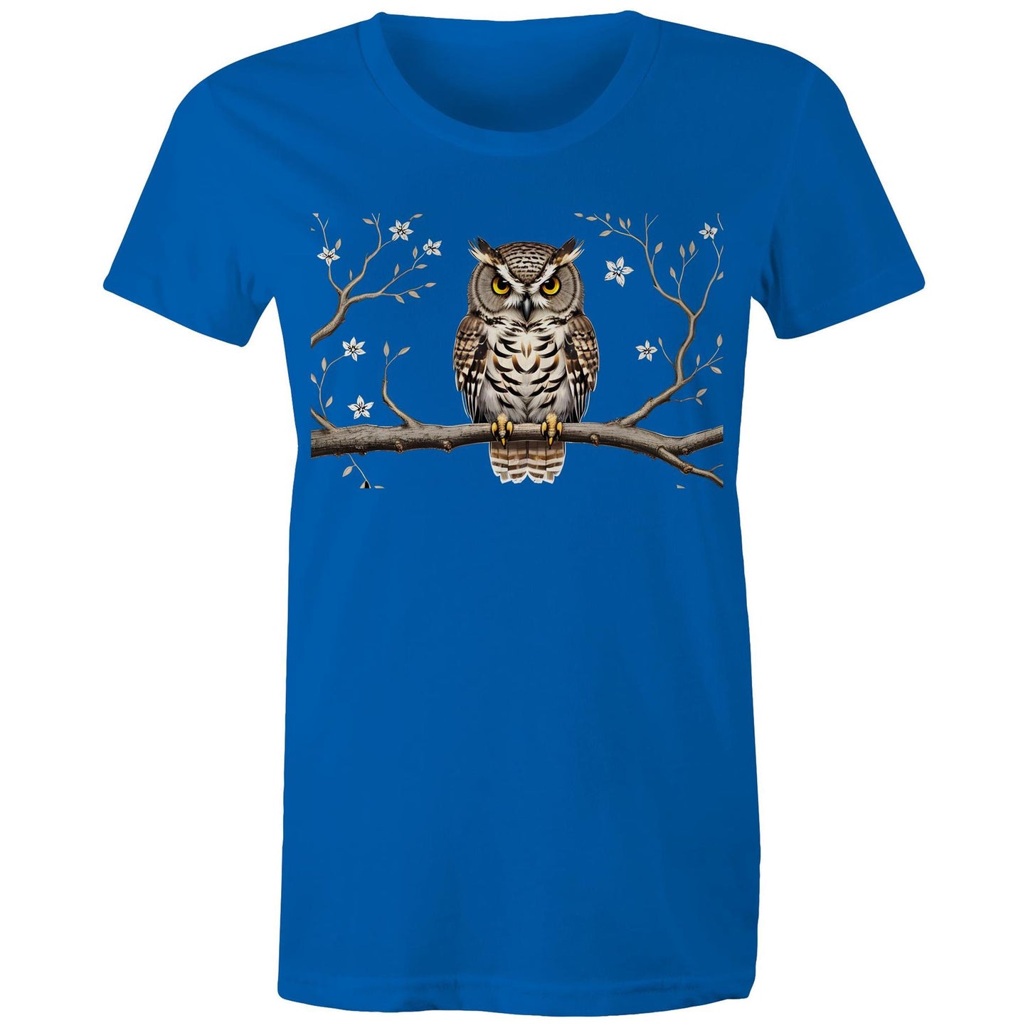 Women's Earthfolk T shirt - Perched Owl