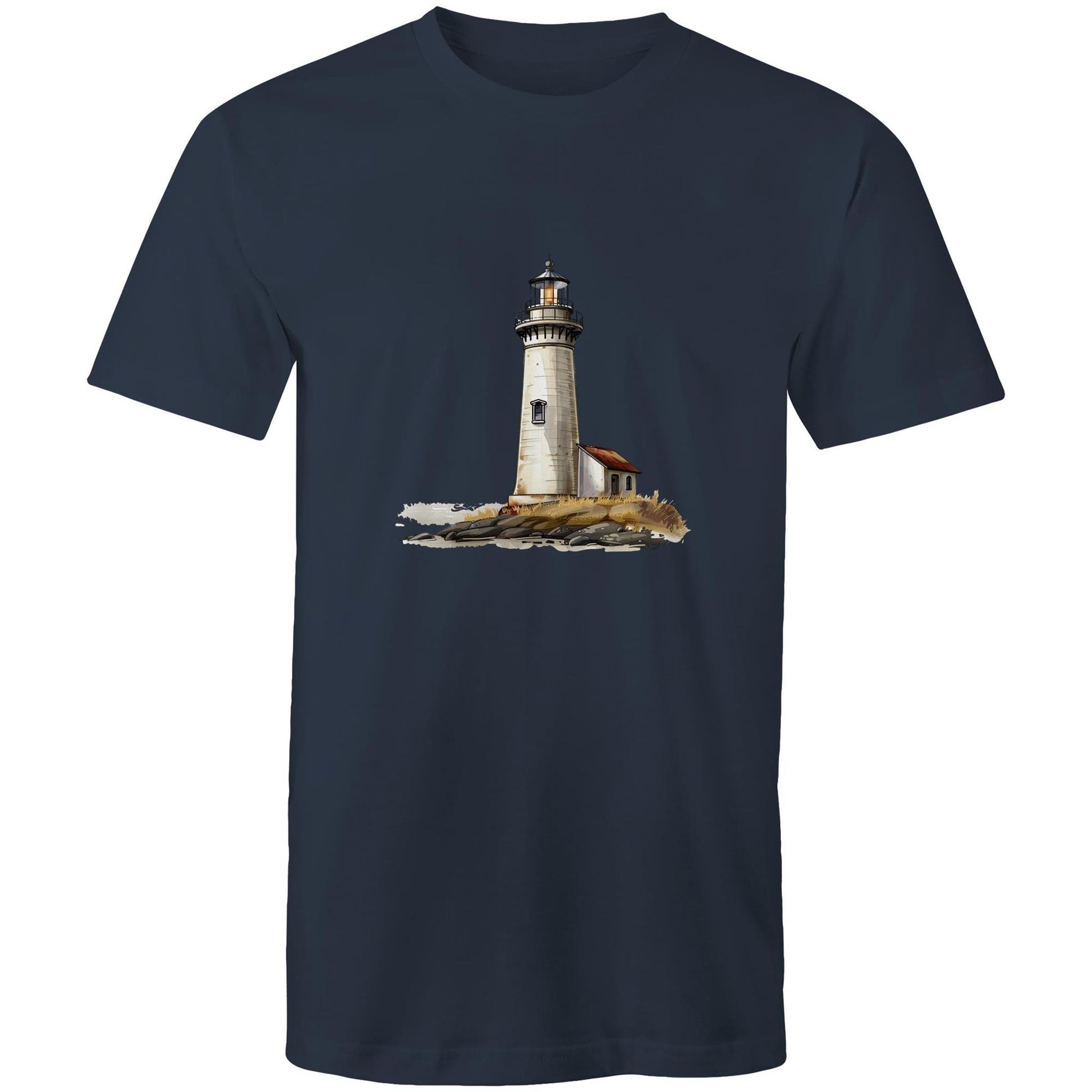 Men's Lighthouse Graphic T-Shirt | Coastal Print Tee