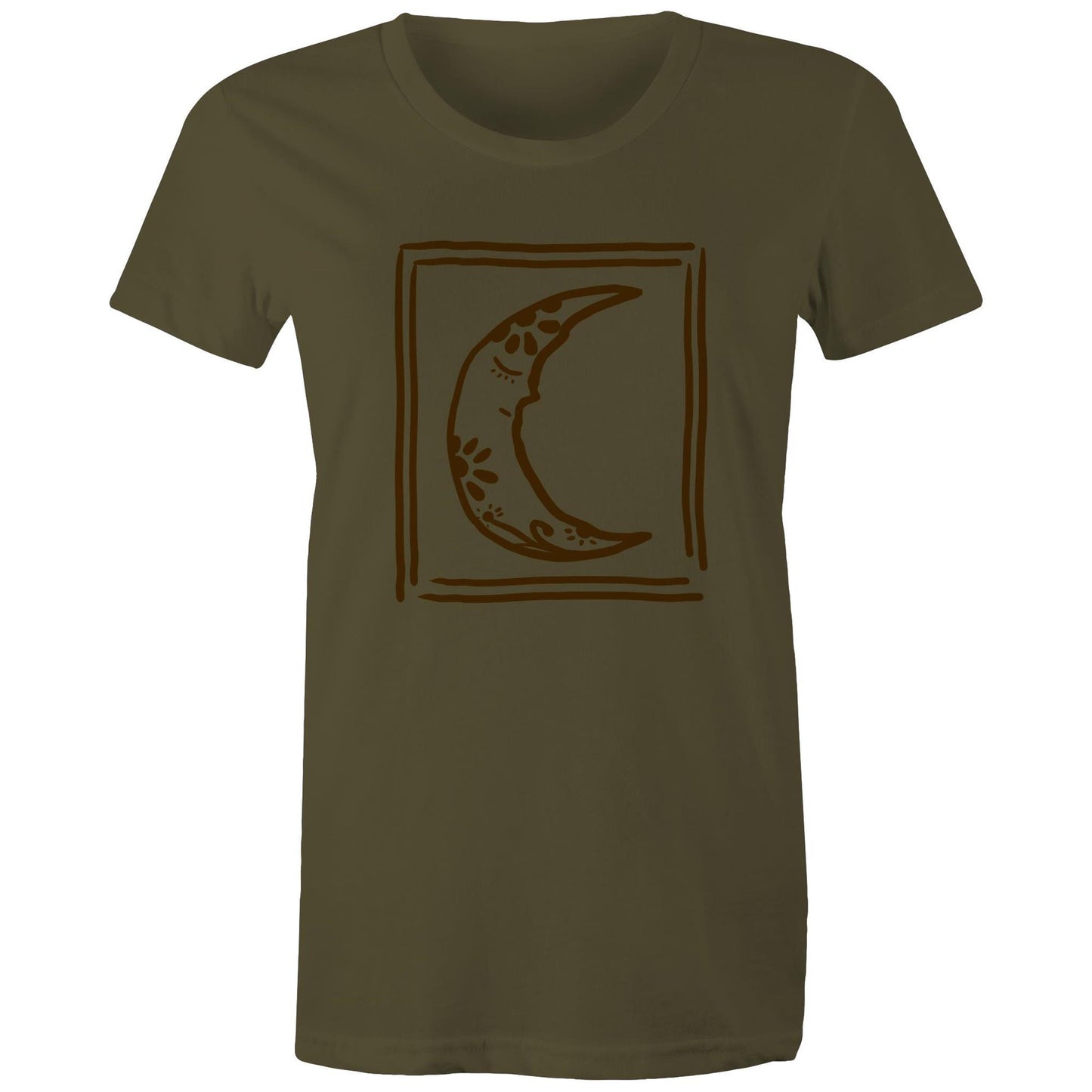 Women's Earthfolk T shirt - Sleepy Moon