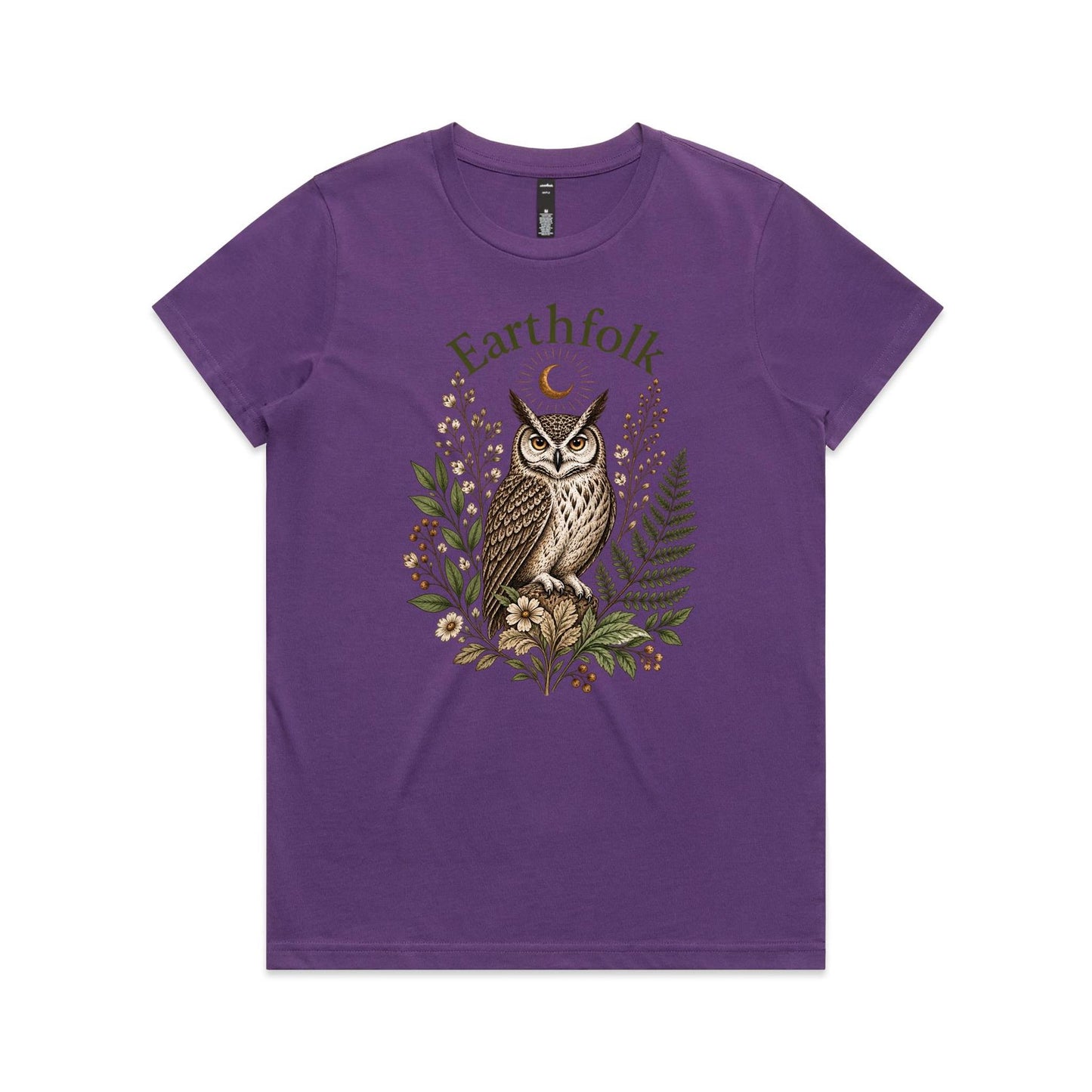 Womens Owl Graphic T-Shirt - Earthfolk t-shirts
