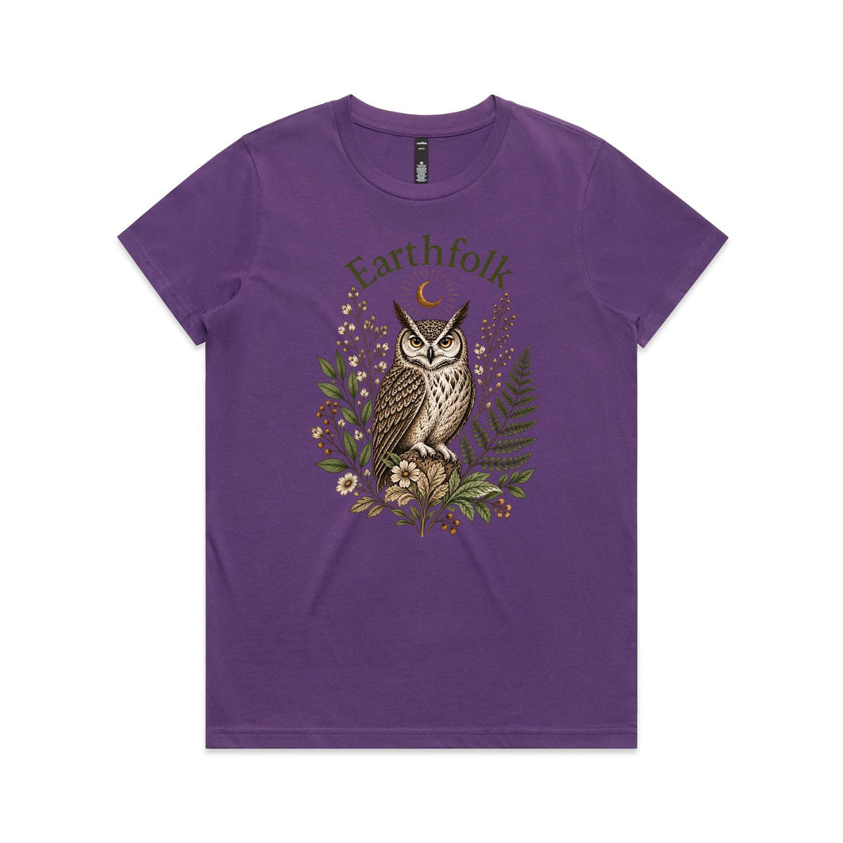 Womens Owl Graphic T-Shirt - Earthfolk t-shirts