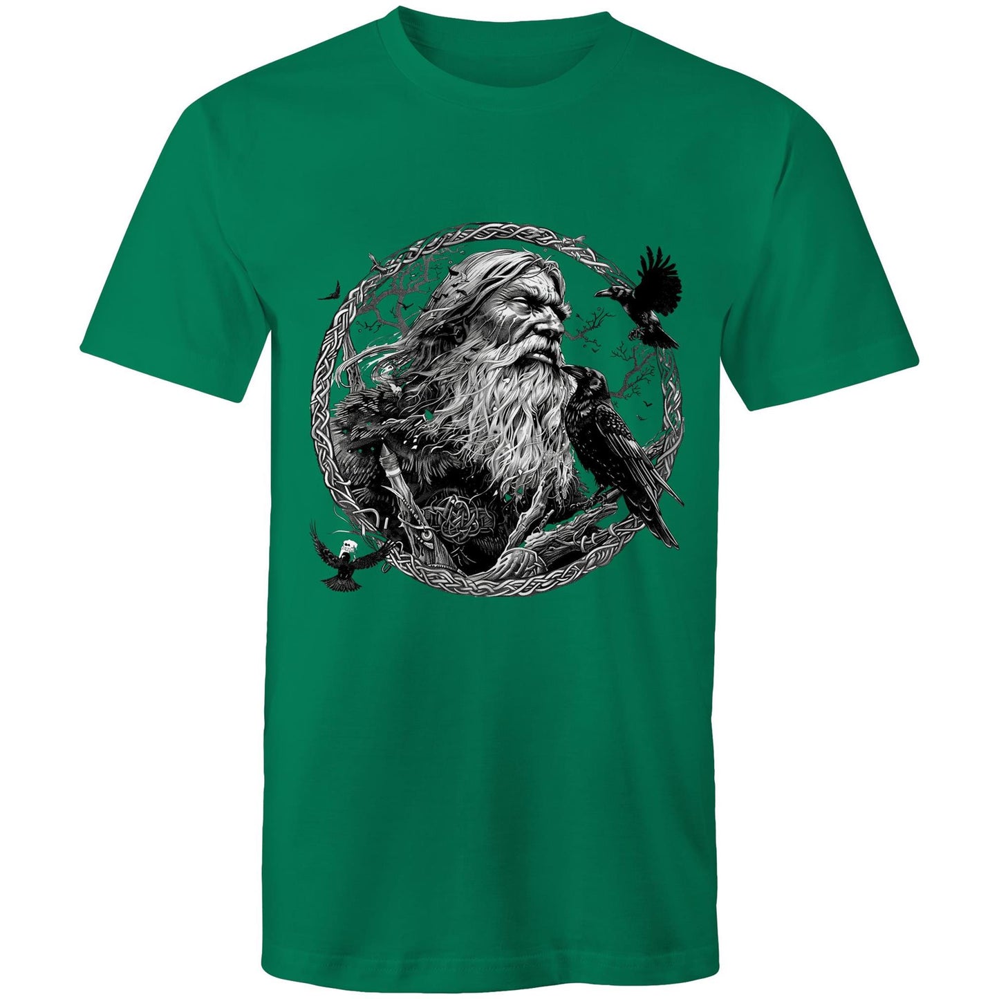 Earthfolk Printed T shirt - Mens Relaxed Fit - Odin - The Crescent Moon