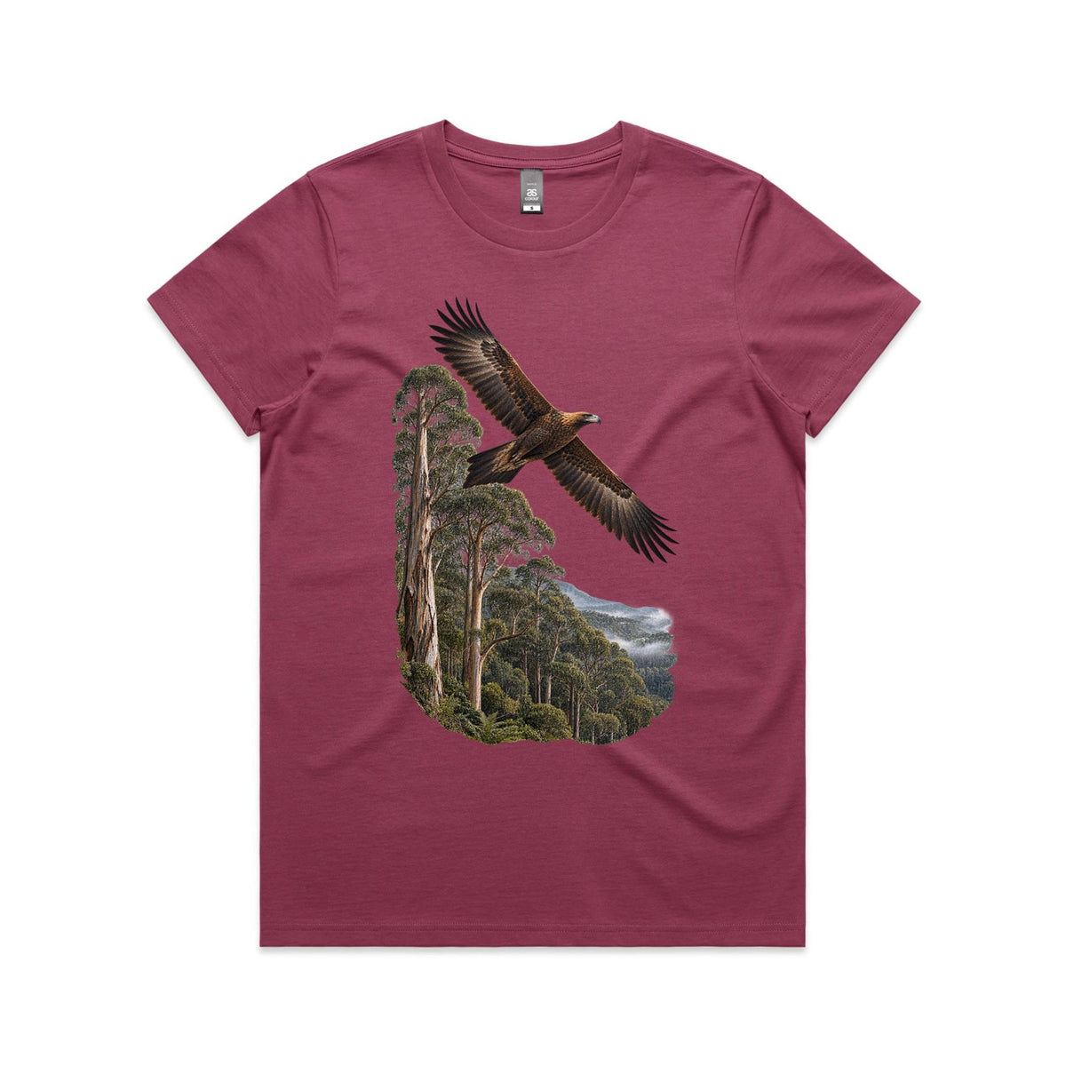 Women's Wedge Tail Eagle Graphic Printed T-shirt
