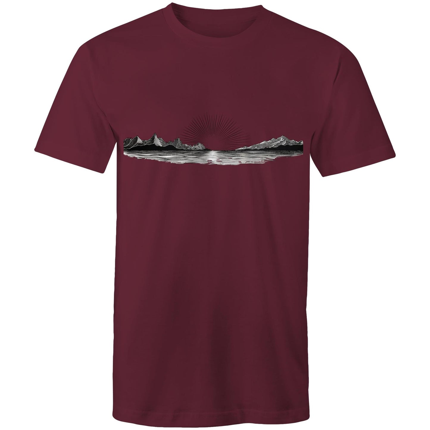 Men's Sunrise Graphic T-Shirt | Dawn Nature Print Tee