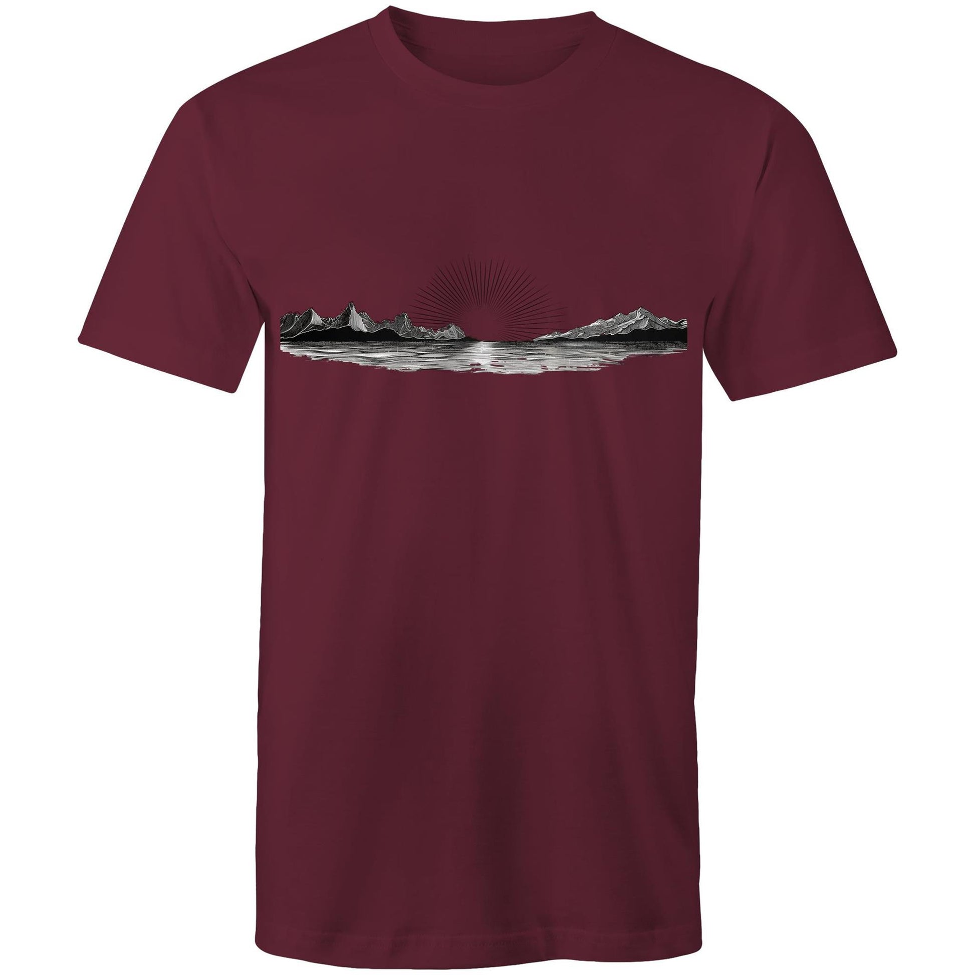 Men's Sunrise Graphic T-Shirt | Dawn Nature Print Tee