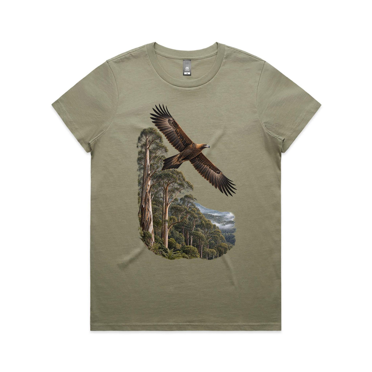 Women's Wedge Tail Eagle Graphic Printed T-shirt