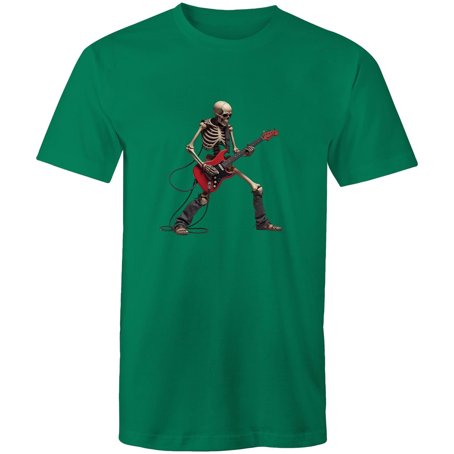 Men's Skeleton Guitar T-Shirt | Rock Graphic Tee