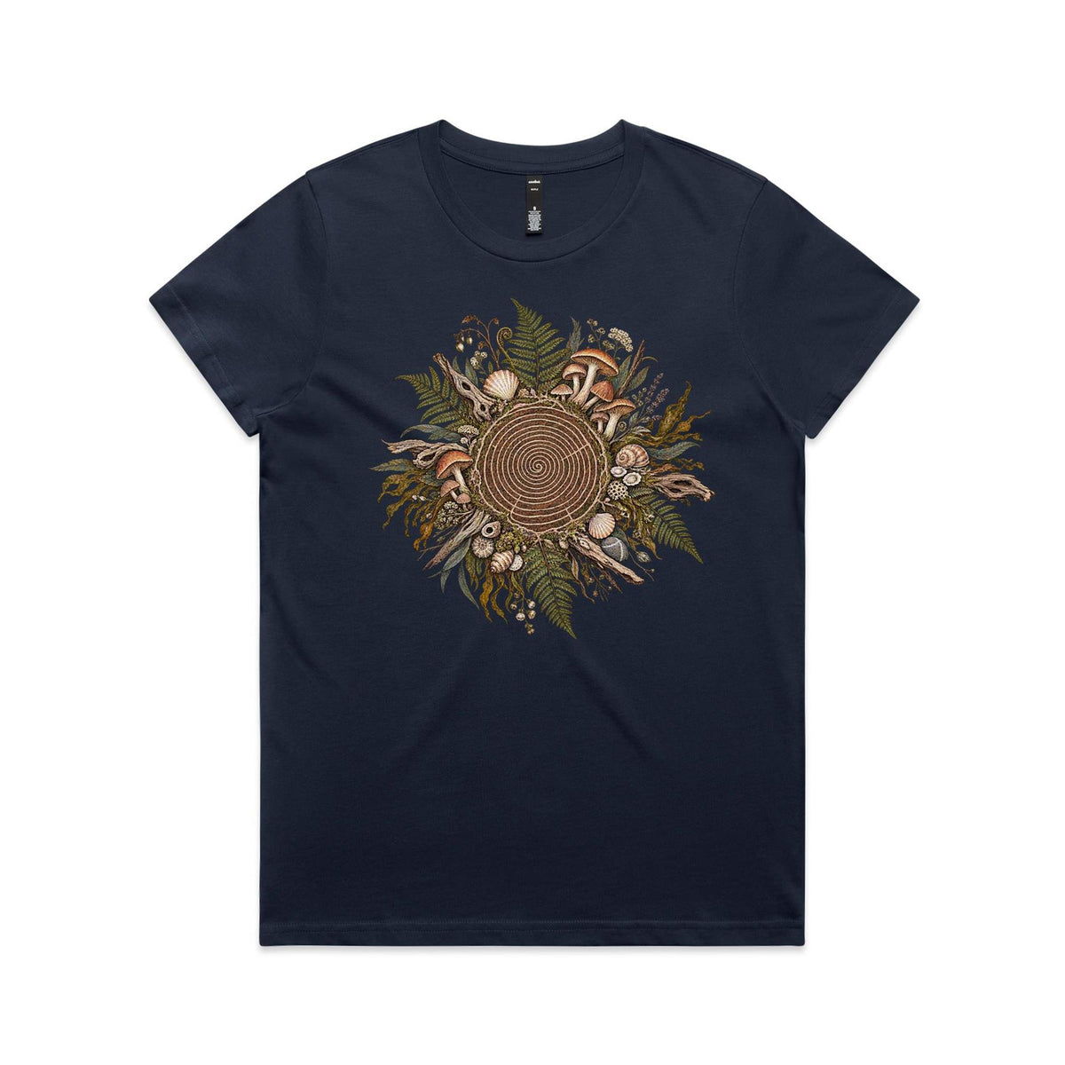 Women's Living Spiral Graphic T-Shirt | Earthfolk Nature T-shirts