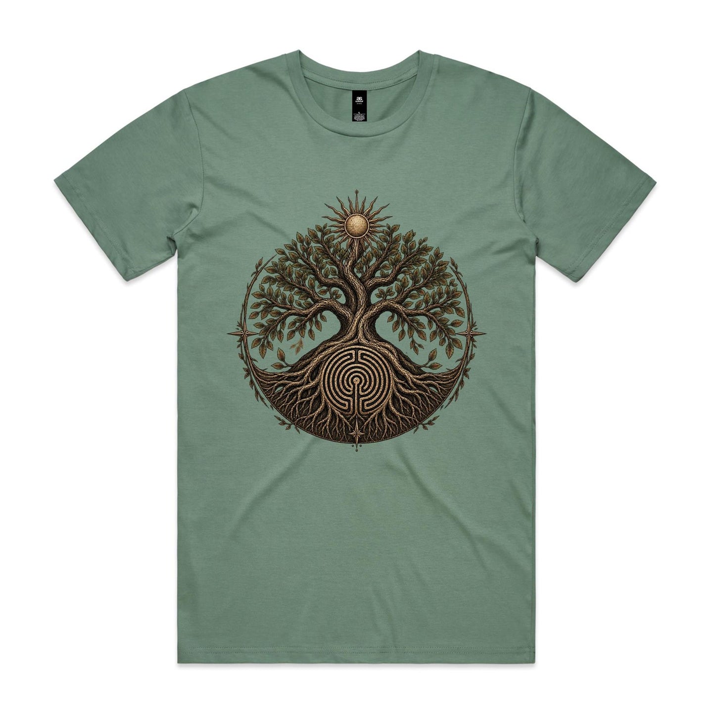 Men's Tree of Life Labyrinth Graphic T-Shirt | Earthfolk