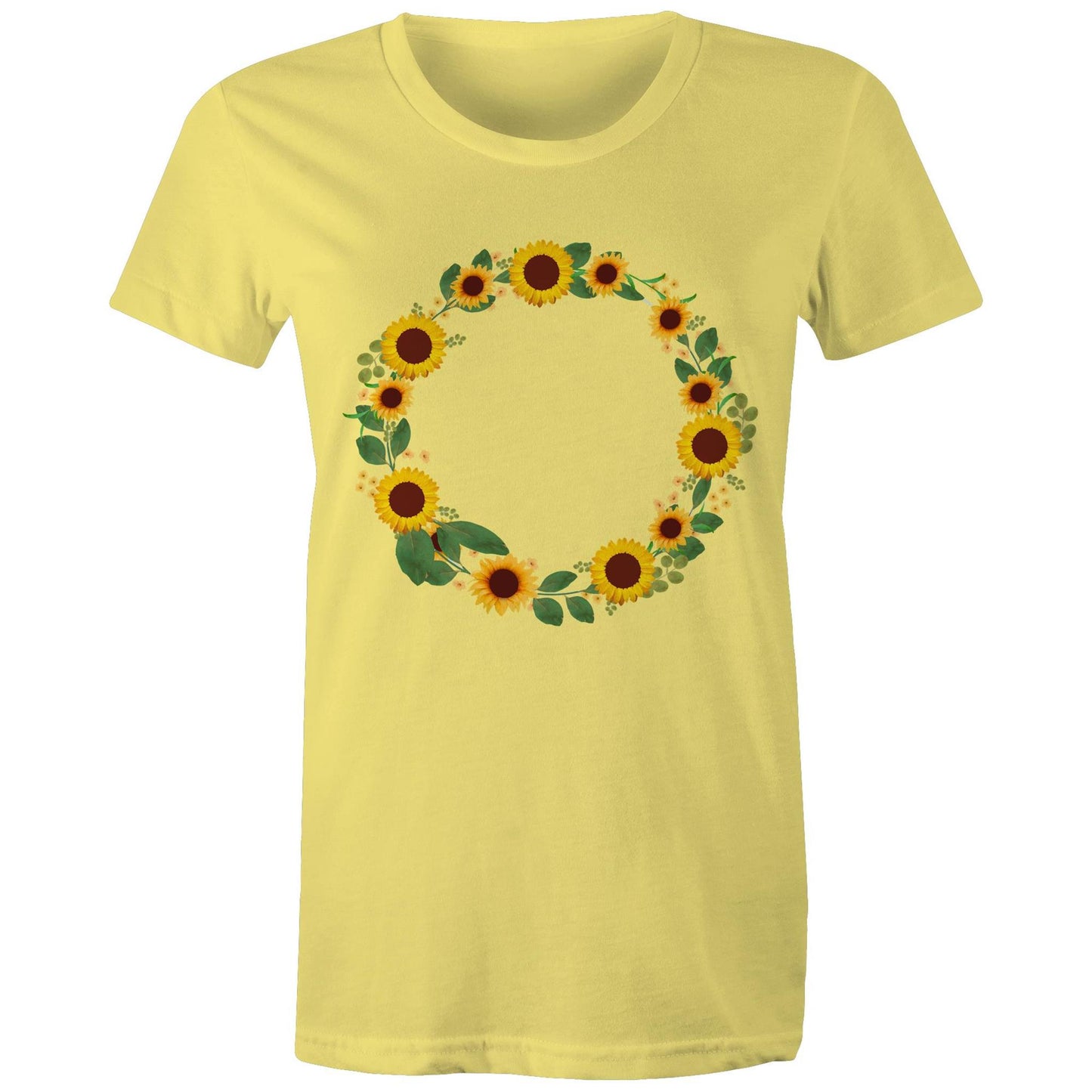 Women's Earthfolk T shirt - Sunflower Fairy Ring