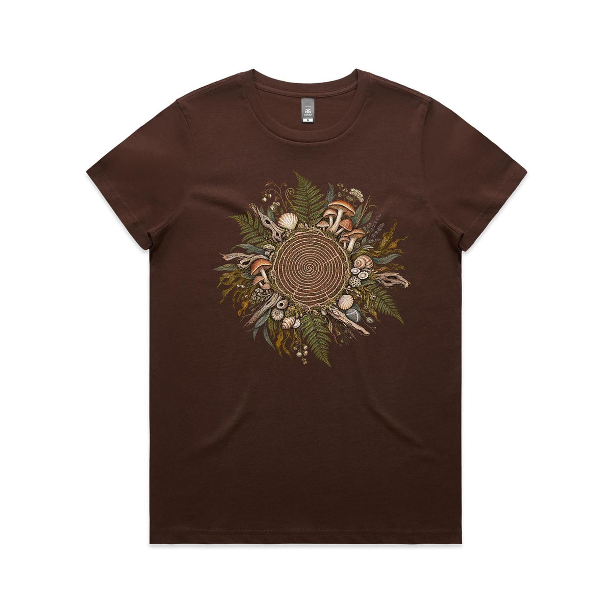 Women's Living Spiral Graphic T-Shirt | Earthfolk Nature T-shirts
