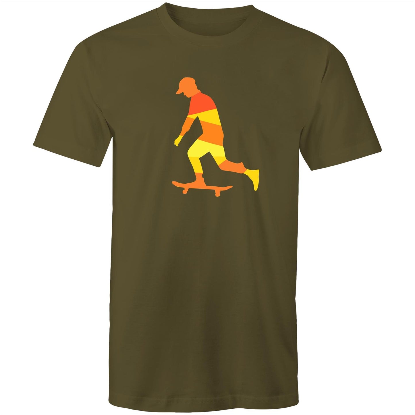 Men's Earthfolk T shirt - Sunset Skater