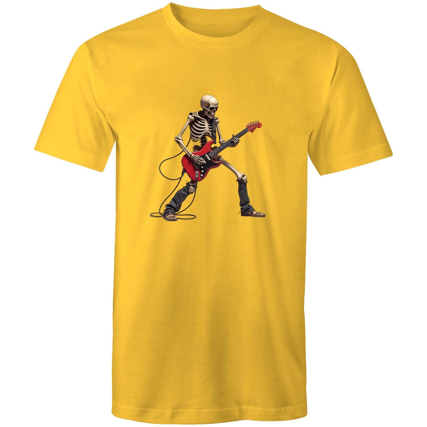 Men's Skeleton Guitar T-Shirt | Rock Graphic Tee