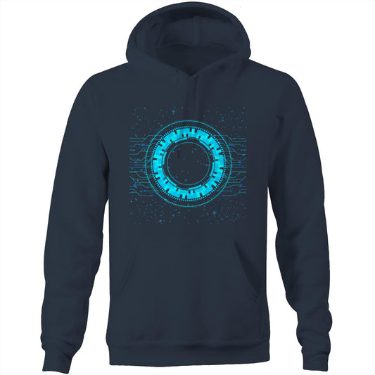 Unisex Earthfolk Hoodie - Reality of Technology - The Crescent Moon