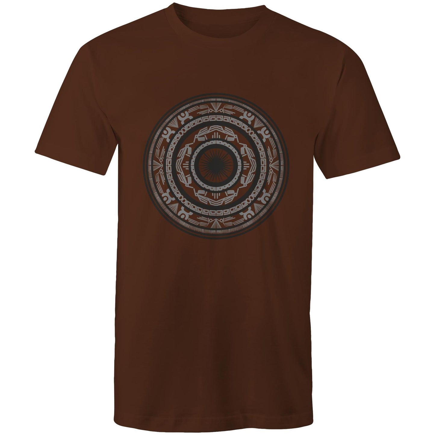 Men's Earthfolk T shirt - Totem Drum - The Crescent Moon