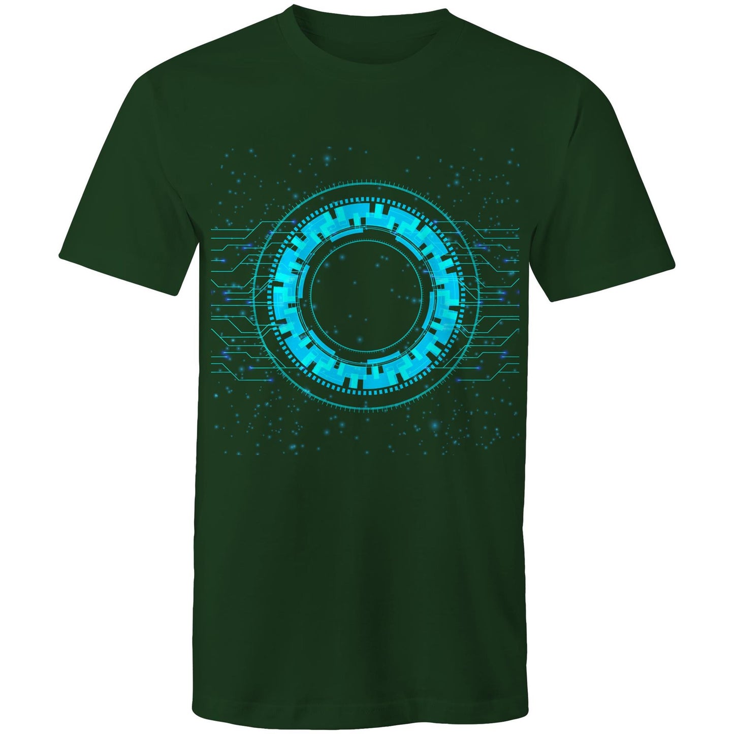 Men's Earthfolk T shirt - Reality of Technology - The Crescent Moon