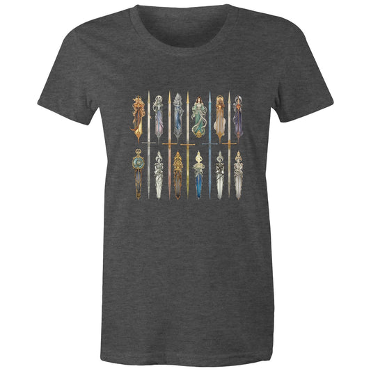 Women's Earthfolk T shirt - Queen Of Swords