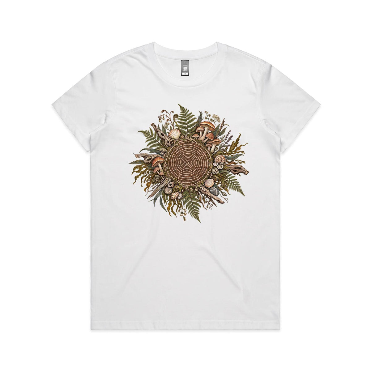 Women's Living Spiral Graphic T-Shirt | Earthfolk Nature T-shirts